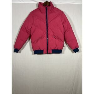 CB Sports Primaloft Puffer Jacket Womens Medium Pink Full Zip Insulated NWT